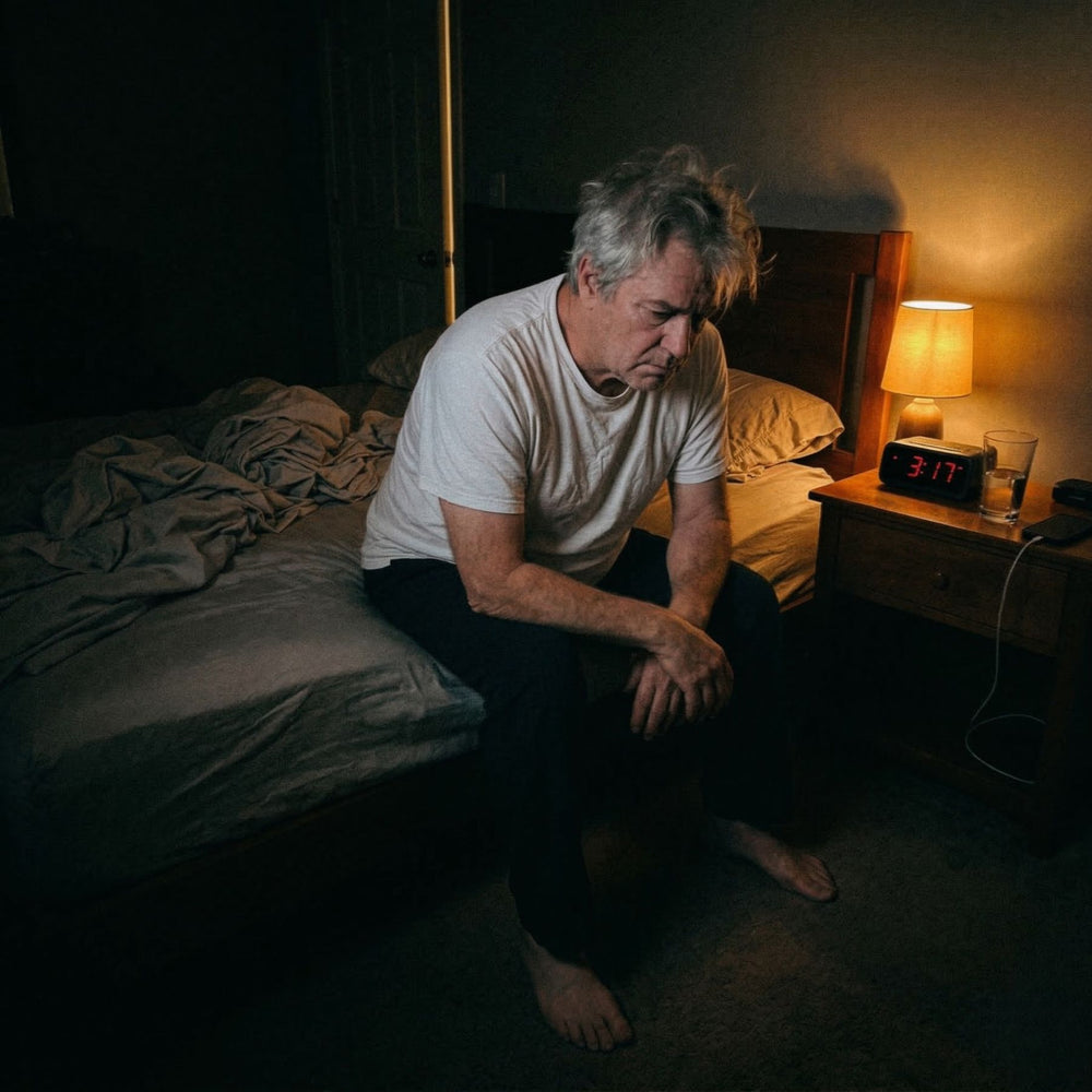 Man experiencing prostate discomfort